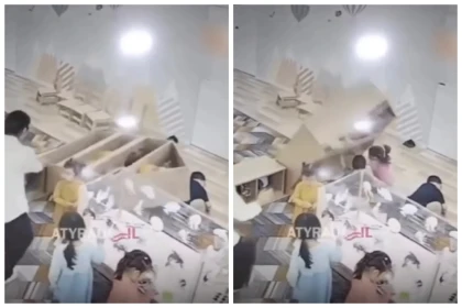 Атырауда балабақшалардың бірінде бүлдіршіннің үстіне шкаф құлап, арқасын зақымдаған (видео)