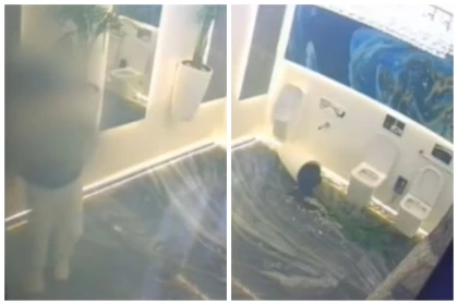 Қазақстандық қоғамдық әжетхананың ішін қиратып кеткен