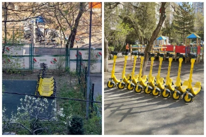 "Кеңсе жалдап, сонда таратсын": Алматылықтар балалар ойнайтын алаң самокаттар тұрағына айналды деп шағымданды