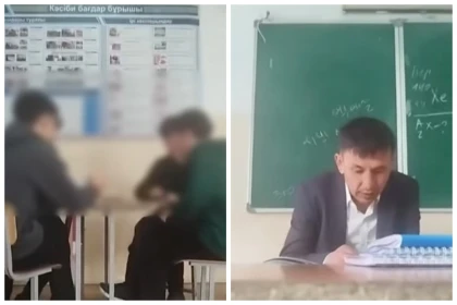 Түркістанда оқушылар сабақ үстінде карта ойнаған: Мұғалім қызметінен кетті