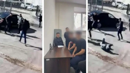 Астанада көлік мінген жасөспірім мектеп маңында төбелес шығарды