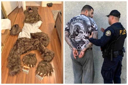 Аю болып киінген бір топ ер адам сақтандыру ақысын алу үшін премиум санаттағы үш көлікті әдейі бүлдірген