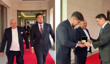 Қазақстандық блогер Нұргелді Кердешті Моңғолия президенті ерекше құрметпен қабылдап алды