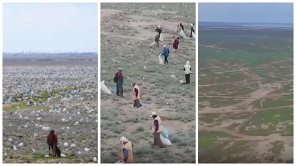 Маңғыстау облысындағы қоқысқа толған дала даулы видеодан кейін тазартылды (видео)