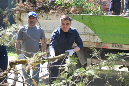 Шымкентте "Таза Қазақстан" аясында республикалық экологиялық акция өтті