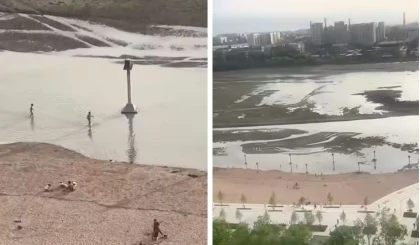Алматыда балалар Сайран көліне шомылған: ТЖД желіде тараған видеоға пікір білдірді