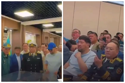 Қорғаныс министрлігінің колледжінде Қайрат Сатыбалдыны салтанатты түрде қарсы алған