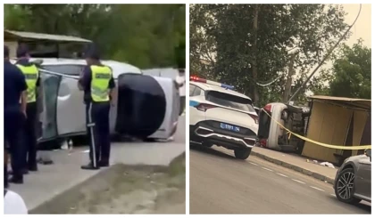 Павлодарда көлік жаяу жүргіншілерді қағып, аялдамаға соғылған: Қаза тапқандар бар (видео)