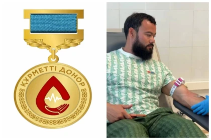 Қазақстанда алғаш рет "Құрметті донор" төсбелгісі тағайындалды