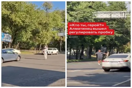 Полиция жарық өшкен соң жол қозғалысын реттеген қазақстандықтарға ескерту жасады