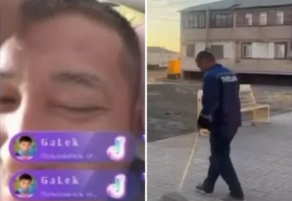 Қазақстандық TikTok-тағы тікелей эфирден кейін көше сыпыруға жіберілді