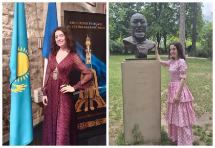 "Таза қазақша сөйлегім келеді": Парижде тұратын француз қызы қазақ тілін үйреніп, мәдениетін дәріптеп жүр