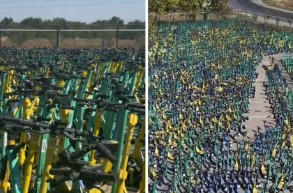 9000-нан астам самокат айып тұрағына қойылған: Алматы полициясы қала көшелері электрсамокаттардан қалай тазаланғанын көрсетті