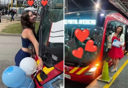 Әйел автобусқа