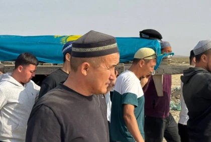 Маңғыстау облысында қаза болған сарбаздармен қоштасу рәсімі өтті