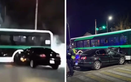 Қостанайда полициядан қашпақ болған жүргізуші автобуспен соқтығысып, қаза тапты (видео)