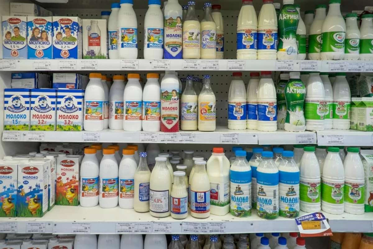 Ассортимент молочной продукции
