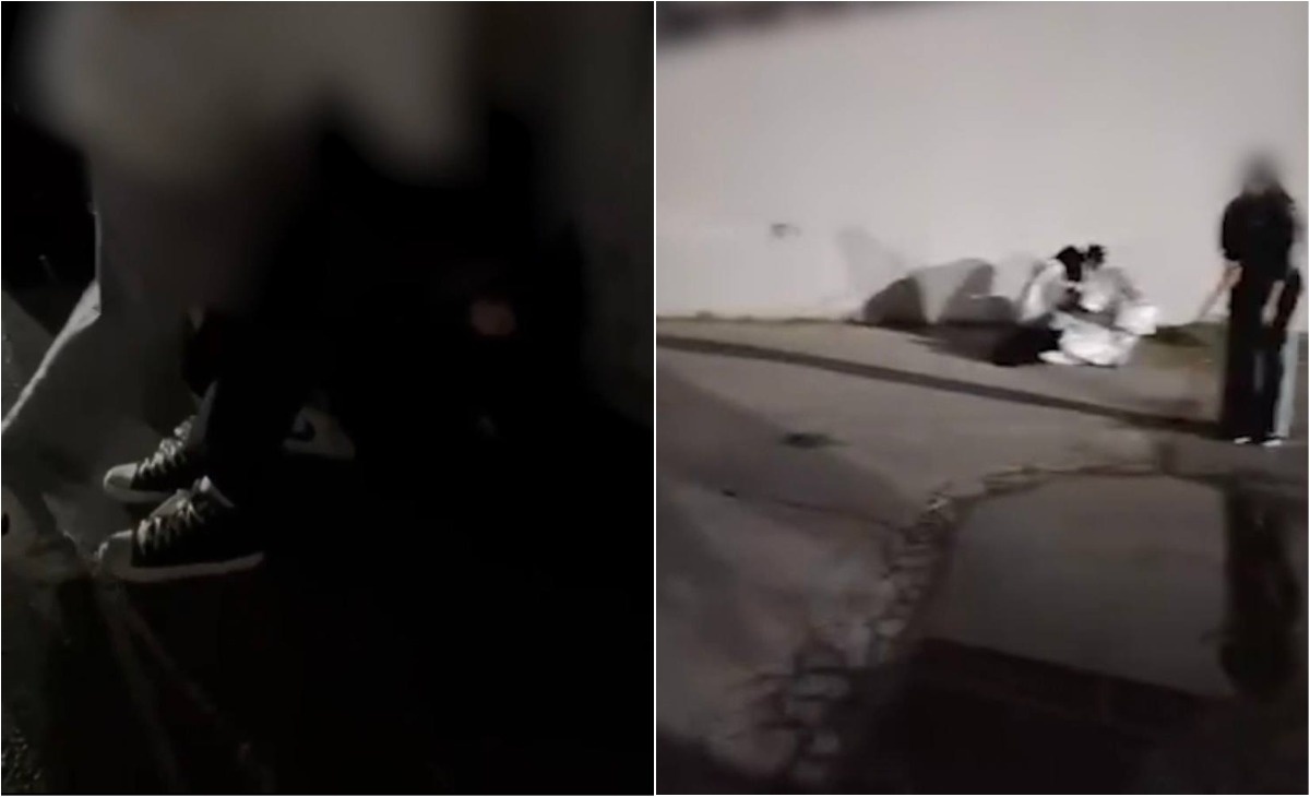 Видеода өтіп бара жатқандарды сорып жатқан қыздар