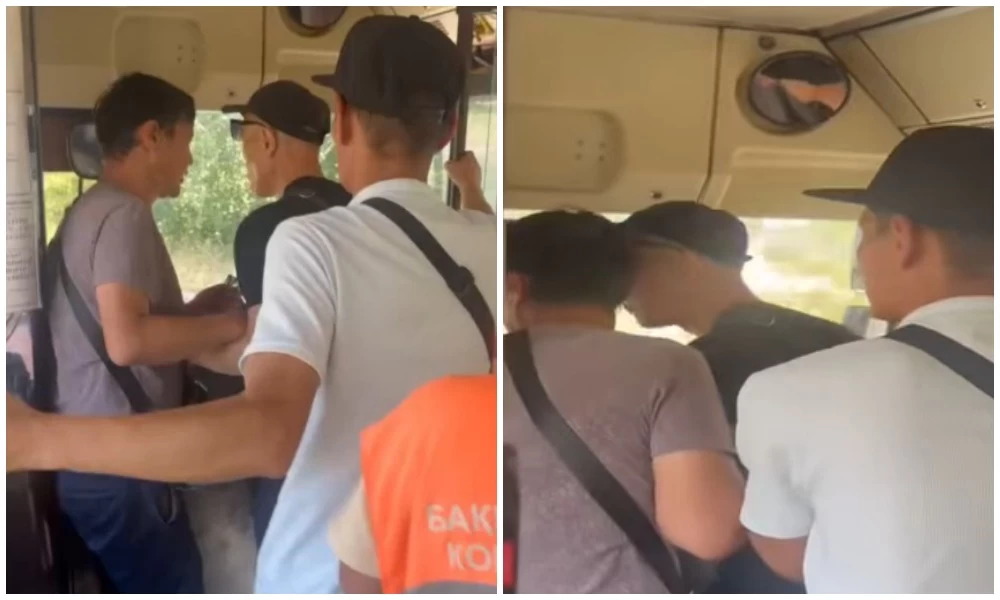 Семейде жолаушы автобус жүргізушісін ұрған
