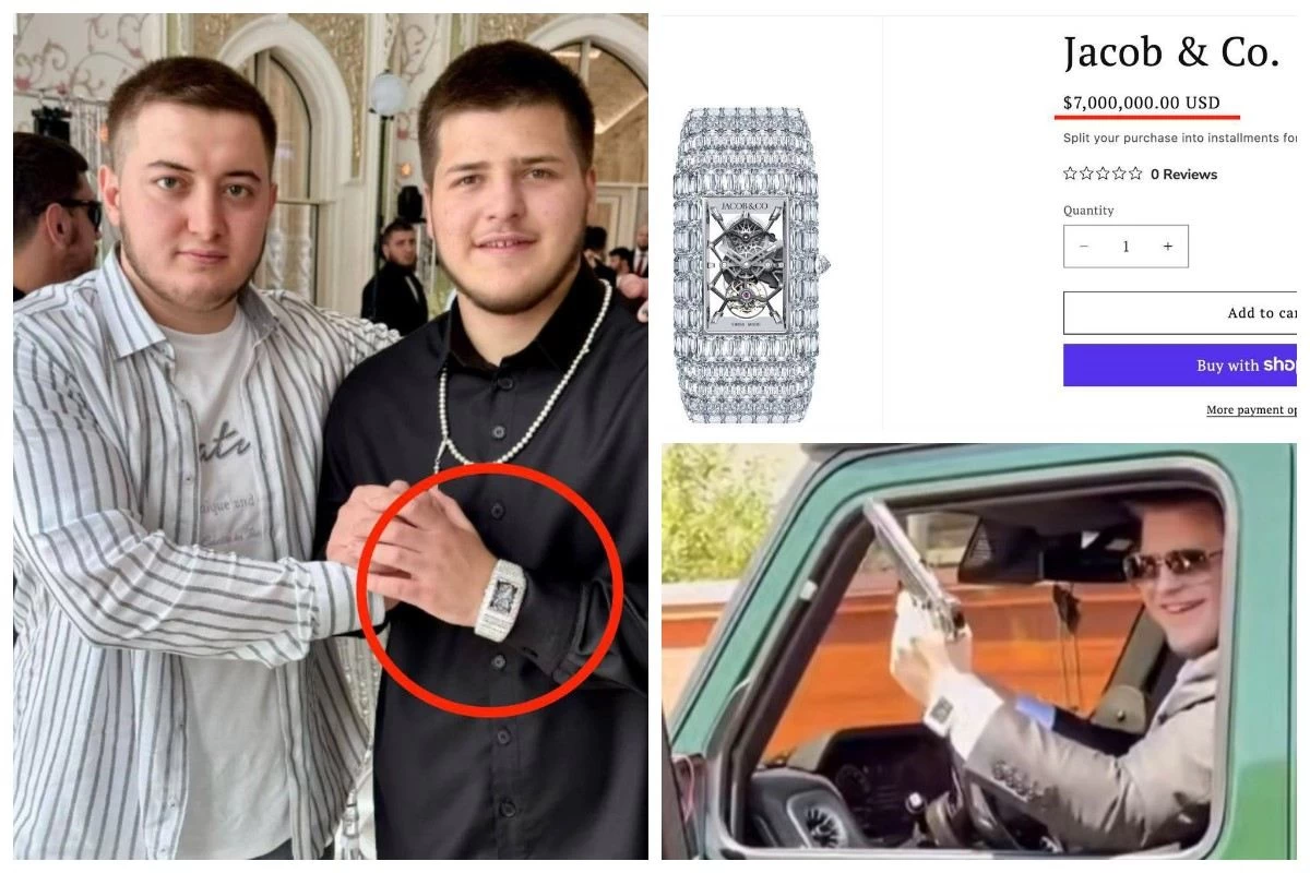 Адам Қадыровтың қымбат сағаты
