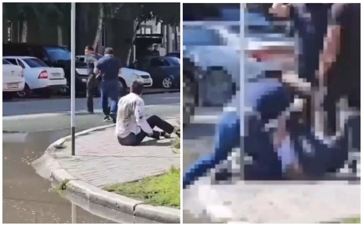 Семейде әлдекімдер полиция бөлімшесінің жанында ер адамды пышақтап кеткен
