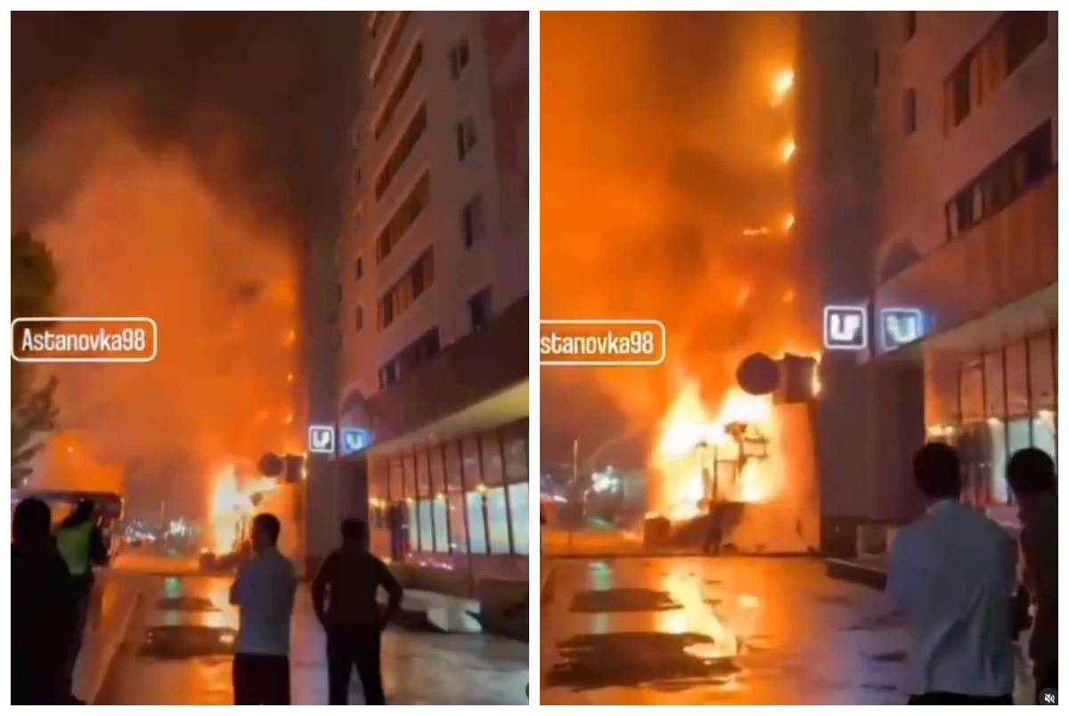 Астанада кафеде өрт шығып, жоғары қабатқа жайылды