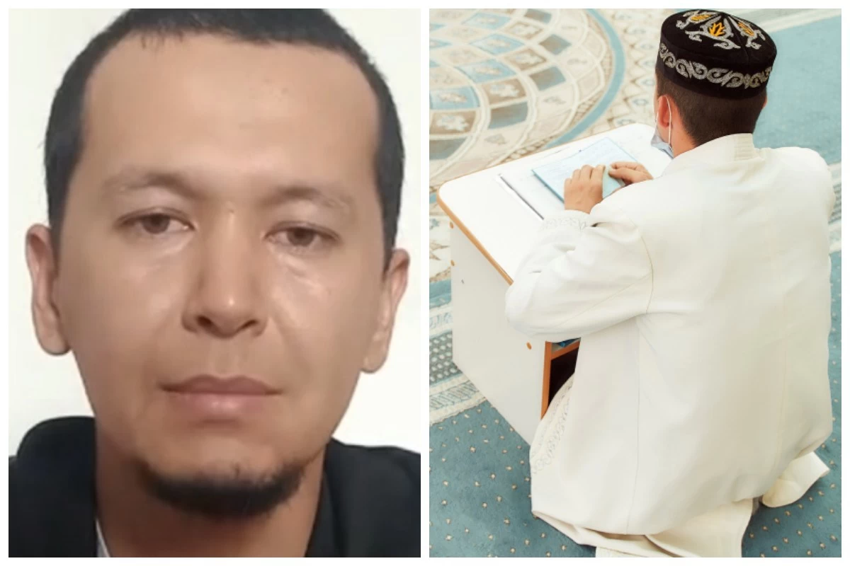 Ол ер адамды жалап жіберді.