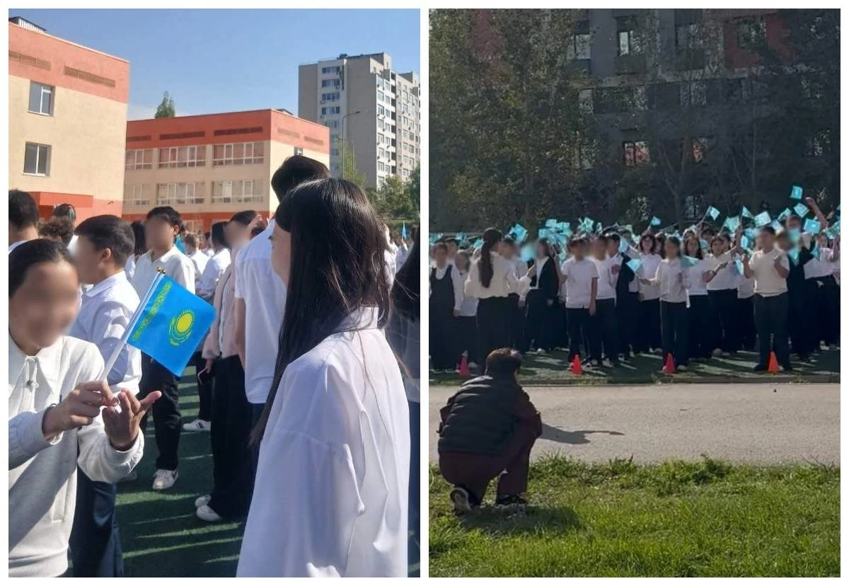 Алматы мектептерінде  балаларды күзгі салқында сыртта ұстаған