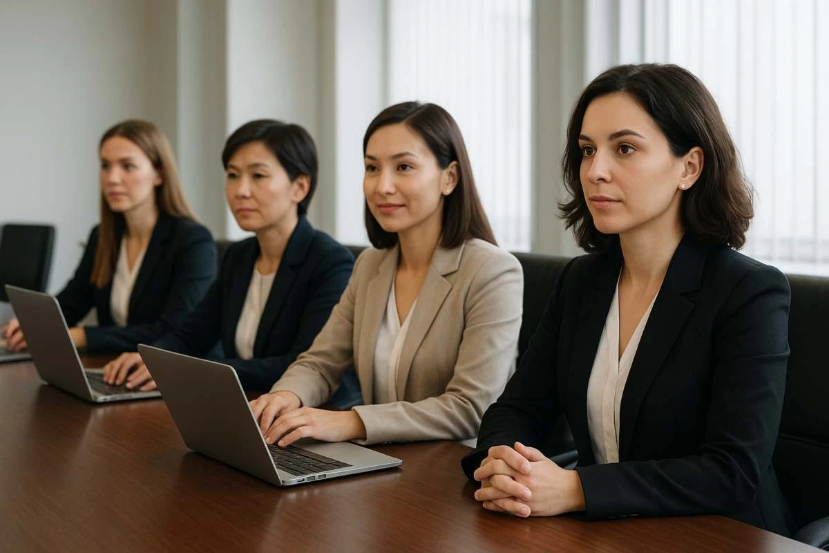 министрліктердегі әйелдер үлесі