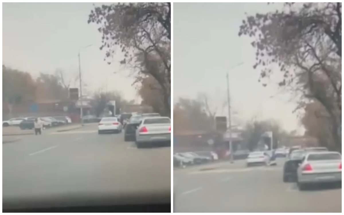 Алматыда жүргізуші 12 жастағы қызды қағып, оқиға орнынан қашып кеткен