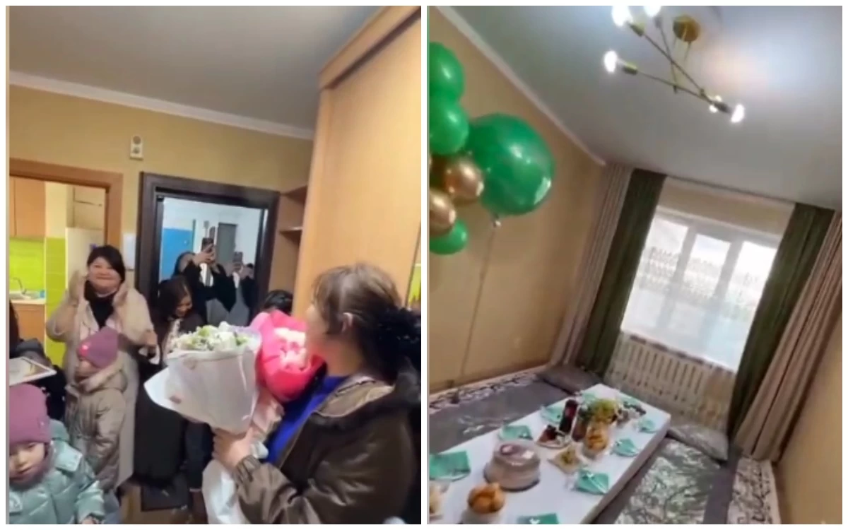 Туыстары жындыханаға күштеп жатқызған ақтөбелік көпбалалы анаға пәтер берілді