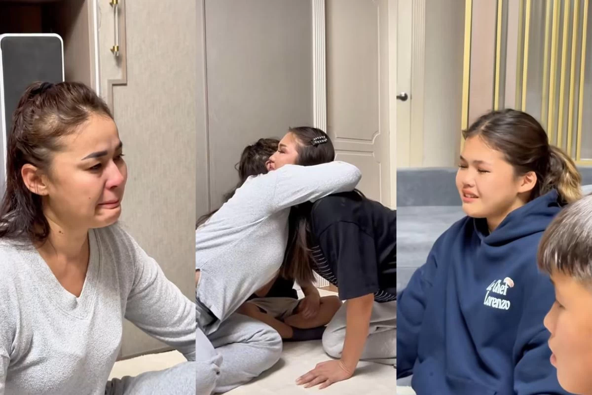 Балаларымен видео