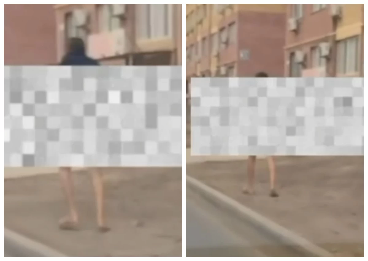 Атырауда жалаңаш ер адам көшеде жүр 