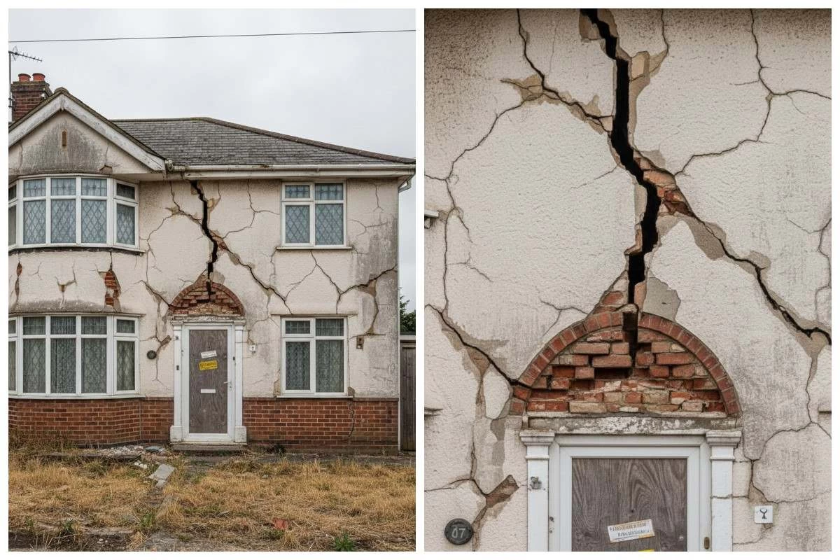 үйдің сыртқы қалпы бұзылған