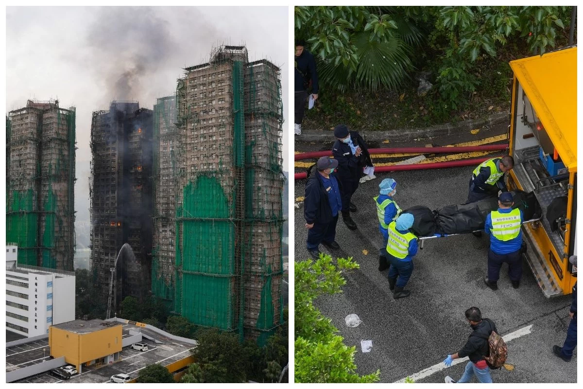 Гонконгтағы өрт: Қаза тапқандардың саны 44-ке жетті