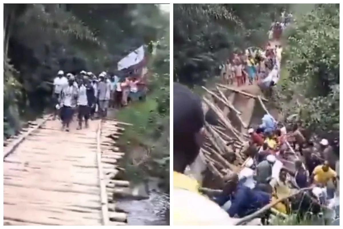 Конгода президенттің отбасы 2 миллион долларға салған көпір ашылу салтанатында опырылып түсті