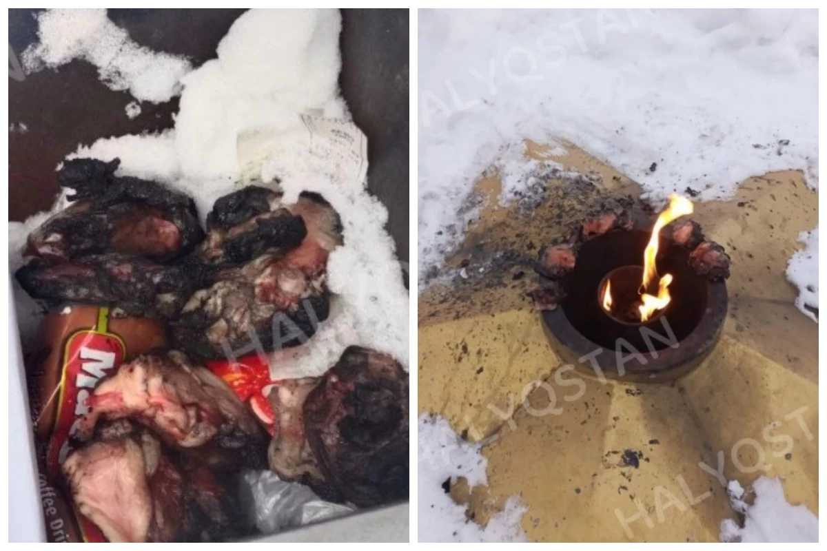 Риддедегі Мәңгілік алауда ет қуырған ер адам ұсталды