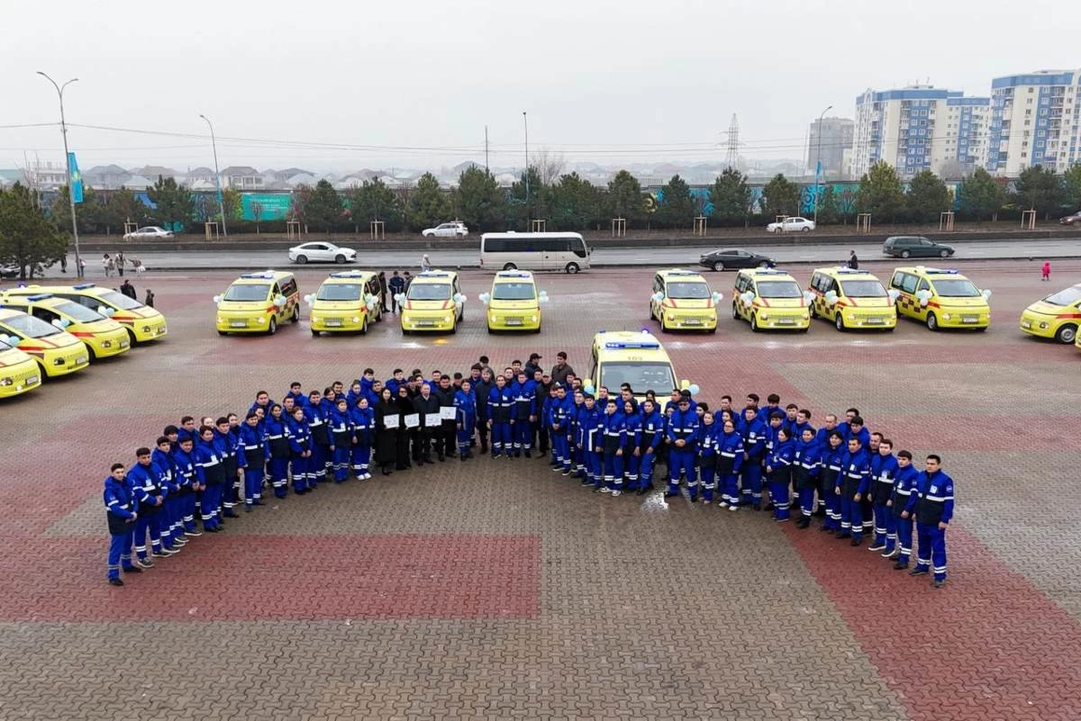 30 новых санитарных автомобилей переданы службе скорой помощи Шымкента