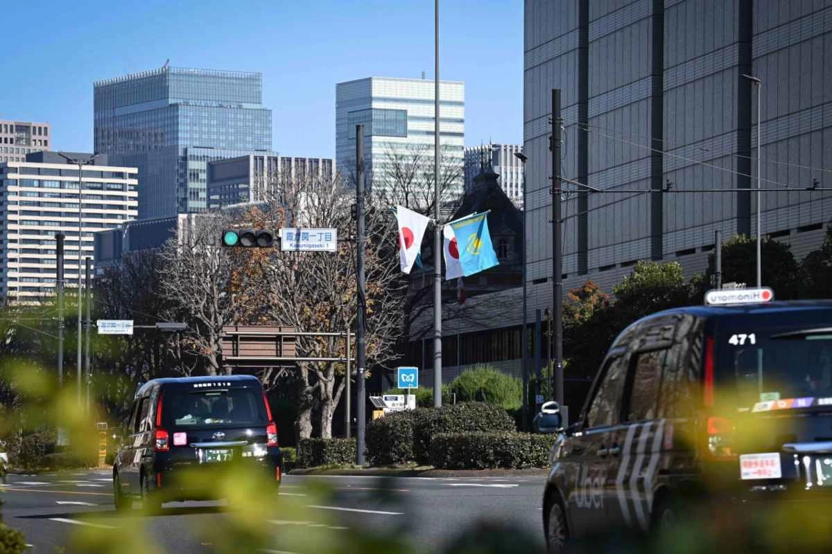 Қазақстан туы Токиода