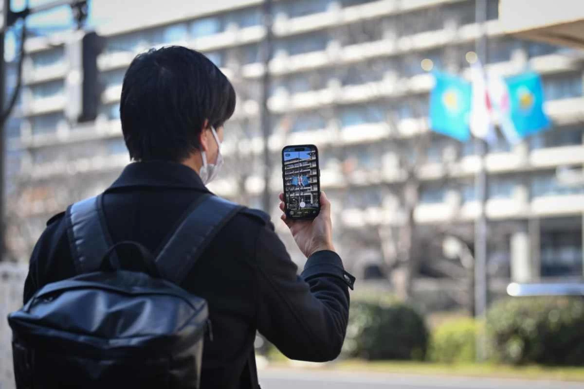 Қазақстан туы Токиода