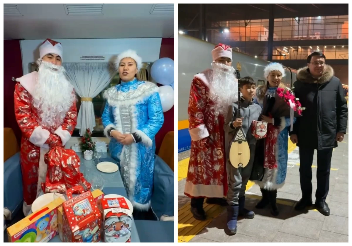 Пойыздарда жаңа жыл