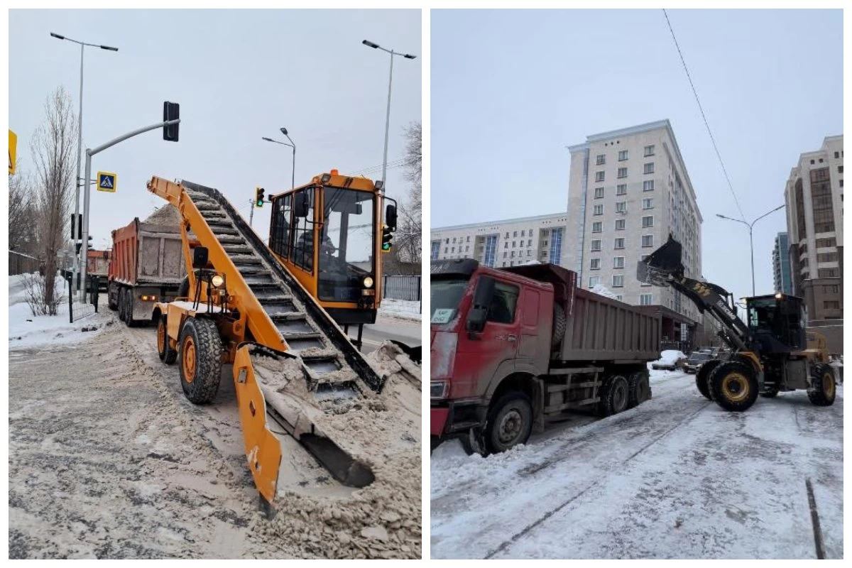 Астанада қар күреу жұмыстары жалғасып жатыр