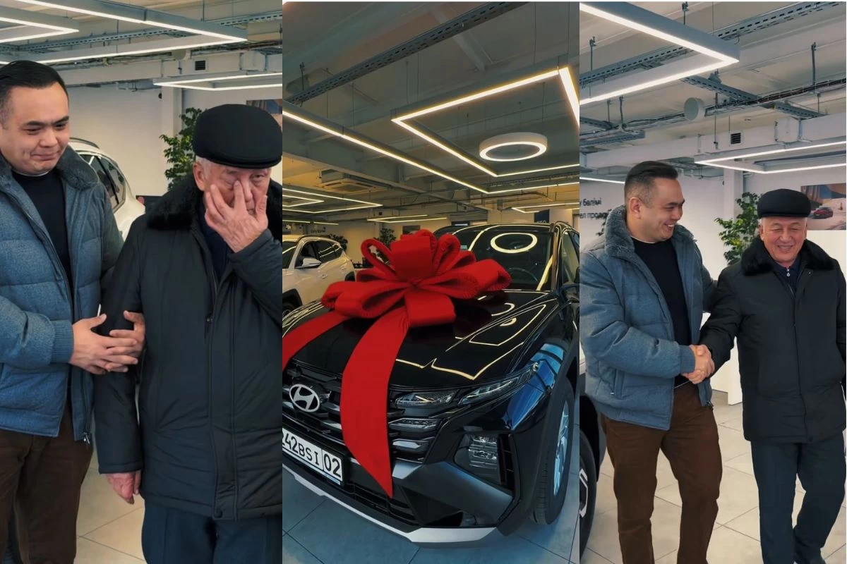 Жан Ахмадиев қайын атасына көлік сыйлады