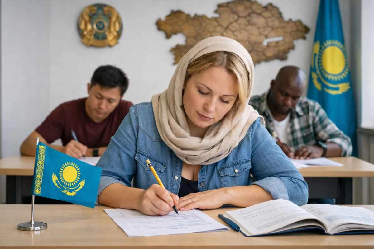 шетелдіктер қазақ тілінен тест тапсырады