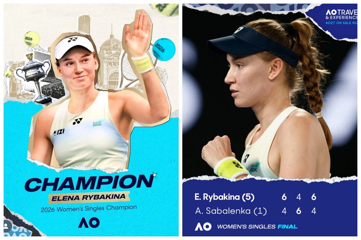 Елена Рыбакина Australian Open финалында әлемнің біріншілігі ракеткасын жеңді