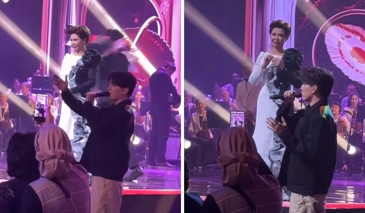 Димаш Құдайберген Роза Рымбаеваға тағзым етті