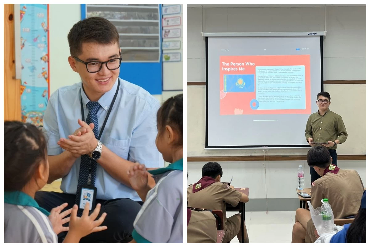 Таиландтағы мемлекеттік мектепте ағылшын тілінен сабақ беретін қазақстандық