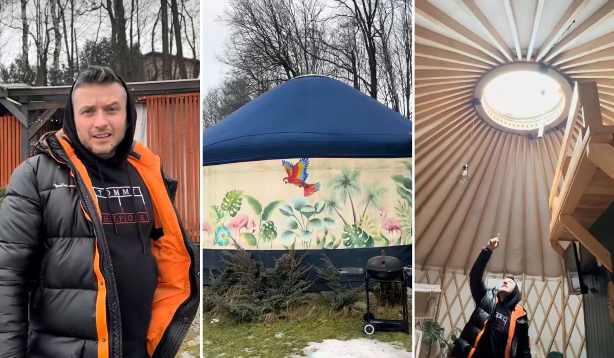 Польшада ер адам қазақстандық әйелі үшін ауласына киіз үй орнатқан