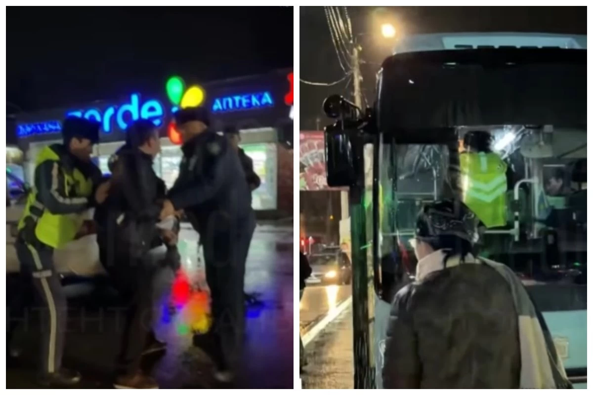 Таразда мас жолаушы автобус жүргізушісіне пышақпен шабуыл жасады