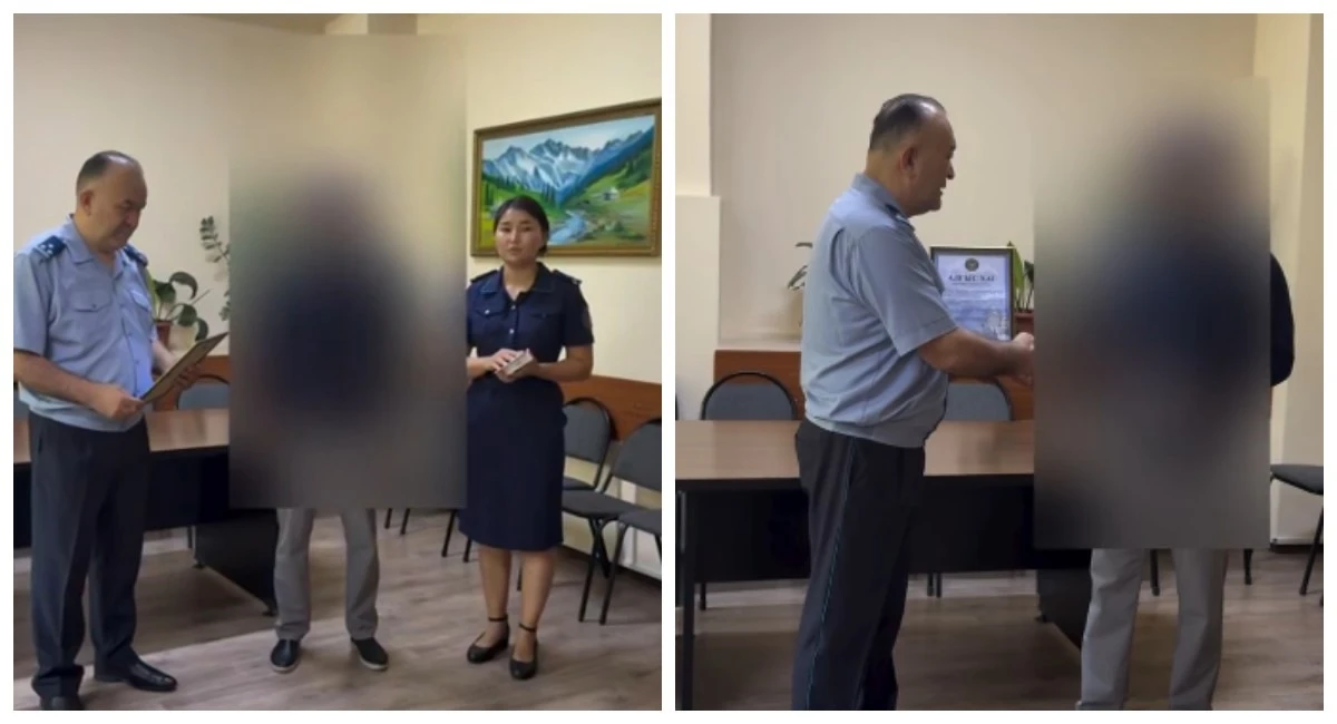 қылмыскерді ұстауға көмектескен ер адам